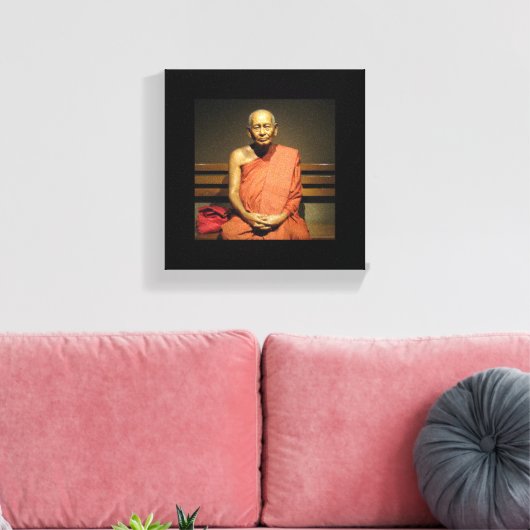 Phra Dhammayanmuni ... Buddhistischer Mönch Leinwanddruck (Insitu (Wohnzimmer))