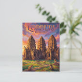 Phra Prang Sam Yod Thailand Postkarte (Stehend Vorderseite)