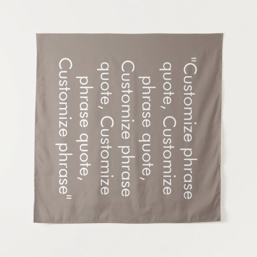 Phrase anpassen elegant beige grün weiß wandteppich (Vorderseite (Horizontal))