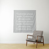 Phrase anpassen elegant grau weiß wandteppich (Beispiel)