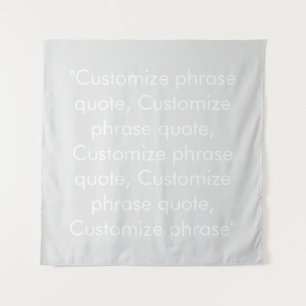 Phrase anpassen elegant hellgrau weiß wandteppich
