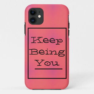 Phrase "Behalten sein", Rosa Frühling und Lila Case-Mate iPhone Hülle