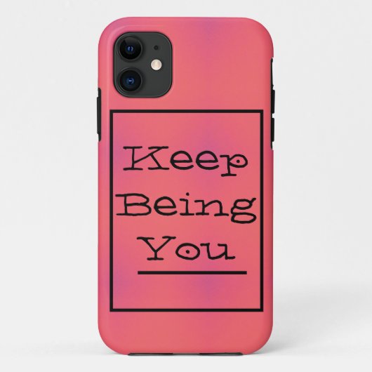 Phrase "Behalten sein", Rosa Frühling und Lila Case-Mate iPhone Hülle (Rückseite)