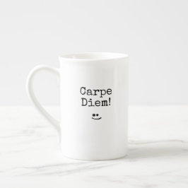 Phrase Carpe Diem Porzellantasse