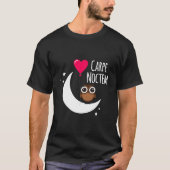 Phrase Carpe Noctem Moon Stars Owl Carpe Noc T-Shirt (Vorderseite)
