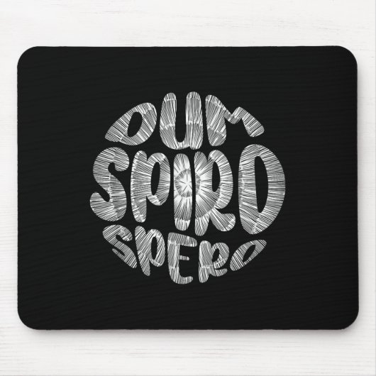 Phrase Dum Spiro Spero Motivation Sprache E Mousepad (Vorne)