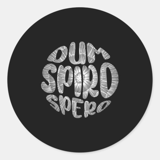 Phrase Dum Spiro Spero Motivation Sprache E Runder Aufkleber (Vorderseite)