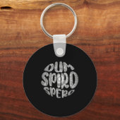 Phrase Dum Spiro Spero Motivation Sprache E Schlüsselanhänger (Vorderseite)