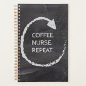 Phrase-Kaffeekärte wiederholen Planer (Vorderseite)