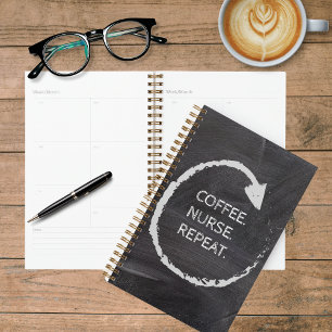 Phrase-Kaffeekärte wiederholen Planer