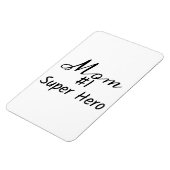Phrase "Mama #1 Super Hero" Magnet (Linke Seite)