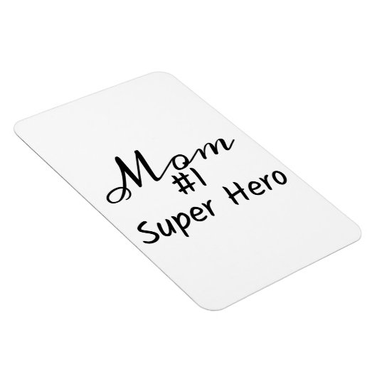 Phrase "Mama #1 Super Hero" Magnet (Rechte Seite)