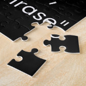 Phrase Schwarz-weiß anpassen Puzzle (Seite)