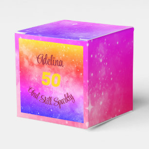 Phrase und Age Pink Lila Gelb anpassen Geschenkschachtel