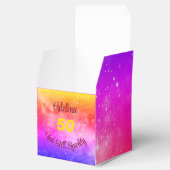 Phrase und Age Pink Lila Gelb anpassen Geschenkschachtel (Geöffnet)