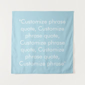 Phrase zitieren elegant hellblau wandteppich (Vorderseite)