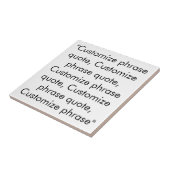 Phrasen-Zitat anpassen, elegante schwarze Buchstab Fliese (Seite)