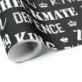 Phrasen zu Monochrome-Motherboards von Schachspiel Geschenkpapier (Rolleneckpunkt)