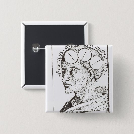 Phrenologie Button (Vorne & Hinten)