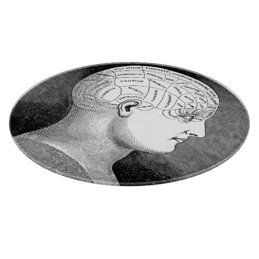 Phrenologie-Hauptdiagramm Schneidebrett (Ecke)