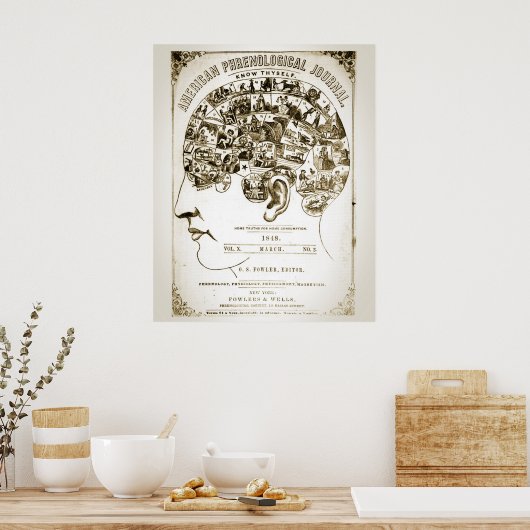 Phrenologie-Poster Poster (Küche)