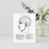 Phrenologie Postkarte (Stehend Vorderseite)