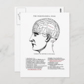Phrenologie Postkarte (Vorne/Hinten)