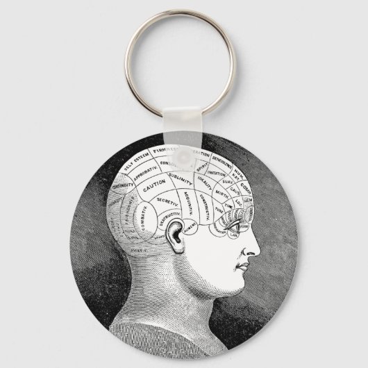 Phrenologie Schlüsselanhänger (Vorderseite)