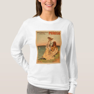Phroso Frau am Strand-Theaterplakat T-Shirt