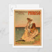 Phroso Woman am Strand Theatrales Poster Postkarte (Vorne/Hinten)