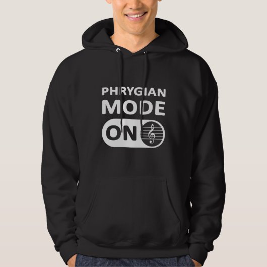 Phrygischer Musikmodus Ein - Männerhoodie Hoodie (Vorderseite)