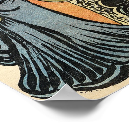 Phryne: Karikatur eines Künstlermodells Poster (Ecke)