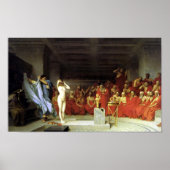 Phryne vor dem Areopagus Poster (Vorne)