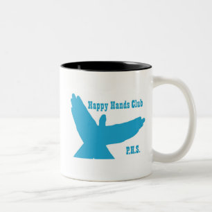 PHS glückliche Handverein-Tasse Zweifarbige Tasse