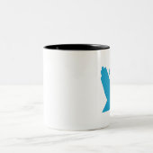 PHS glückliche Handverein-Tasse Zweifarbige Tasse (Mittel)