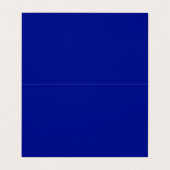 Phthalo Blue Beruflich Minimalistisch Visitenkarten (Innenseite Aufgefaltet)