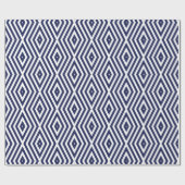 Phthalo Blue Moods Diamond Chevrons Geschenkpapier (Flach)