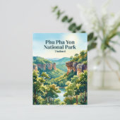 Phu-Pha-Yon-Nationalpark Thailand Postkarte (Stehend Vorderseite)