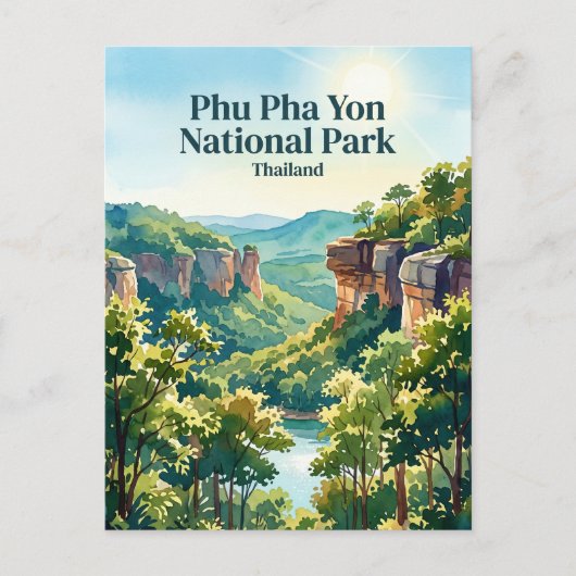 Phu-Pha-Yon-Nationalpark Thailand Postkarte (Vorderseite)