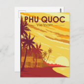 Phu Quoc Island Vietnam Reisen Art Vintag Postkarte (Vorne/Hinten)