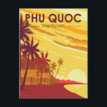 Phu Quoc Island Vietnam Reisen Art Vintag Postkarte<br><div class="desc">Phu Quoc Island Vektorgrafik Design. Phú Quæc ist eine vietnamesische Insel vor der Küste Kambodschas im Golf von Thailand.</div>
