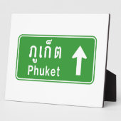 Phuket Ahead ⚠ Thai Highway Traffic ⚠ Fotoplatte (Seite)
