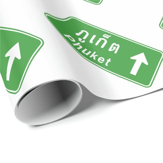 Phuket Ahead ⚠ Thai Highway Traffic ⚠ Geschenkpapier (Rolleneckpunkt)