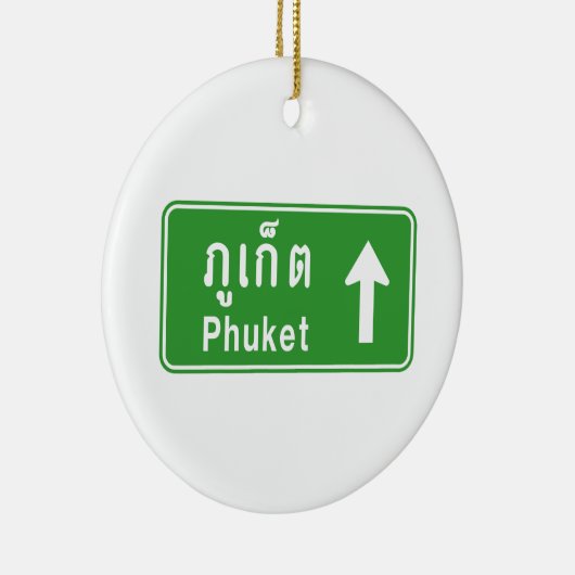 Phuket Ahead ⚠ Thai Highway Traffic ⚠ Keramikornament (Rechts)