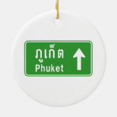 Phuket Ahead ⚠ Thai Highway Traffic ⚠ Keramikornament (Hinten)