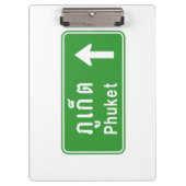 Phuket Ahead ⚠ Thai Highway Traffic ⚠ Klemmbrett (Vorderseite)