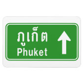Phuket Ahead ⚠ Thai Highway Traffic ⚠ Magnet (Horizontal)