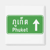 Phuket Ahead ⚠ Thai Highway Traffic ⚠ Magnet (Vorne)