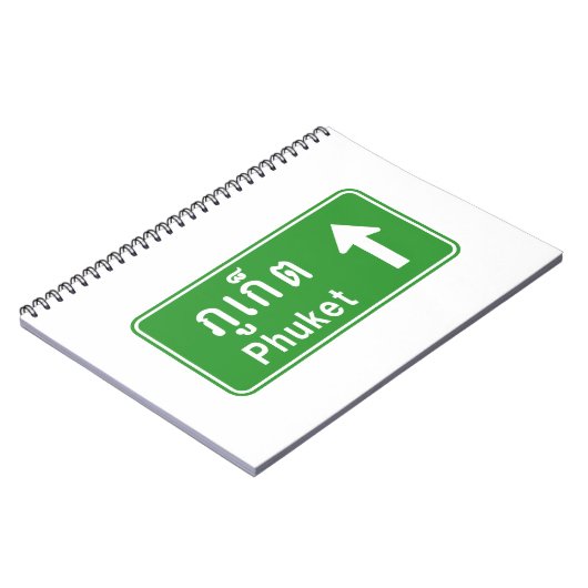 Phuket Ahead ⚠ Thai Highway Traffic ⚠ Notizblock (Linke Seite)