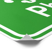 Phuket Ahead ⚠ Thai Highway Traffic ⚠ Poster (Ecke)